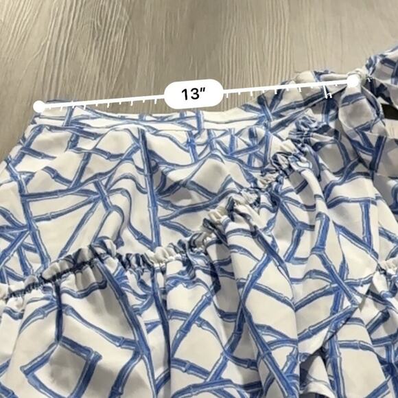 Vineyard Vines Lattice Print Wrap Skirt in Marlin Size 2 - Picture 9 of 10
